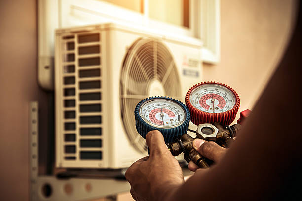 Professional Hvac technician working in Morgan, UT